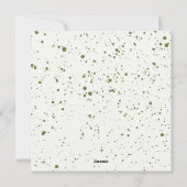 カボチャモダンハッピーサンクスギビング シーズンカード (裏面)