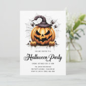 カボチャモダンンスパイダーズ大人ハローウィンパーティ 招待状 (スタンド正面)