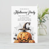 カボチャモダンンスパイダーズ大人ハローウィンパーティ 招待状 (スタンド正面)
