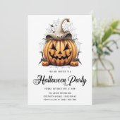 カボチャモダンンスパイダーズ大人ハローウィンパーティ 招待状 (スタンド正面)