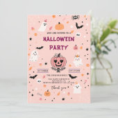 カボチャモダンンスパイダーズ大人ハローウィンパーティ 招待状 (スタンド正面)