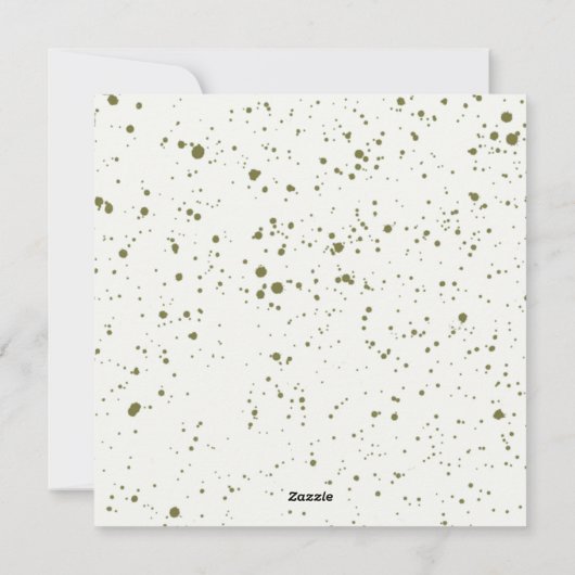 カボチャモダンンハッピーサンクスギビングホリデーカード シーズンカード (裏面)