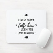 カボチャラテスパイシーだがホイップ感謝おもしろいのプレゼント マウスパッド (マウス)