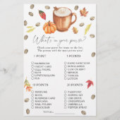 カボチャラテ財布ゲームの中に何があるか (正面)