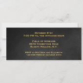 カボチャランタン ハロウィン 誕生日パーティー招待状 招待状 (裏面)