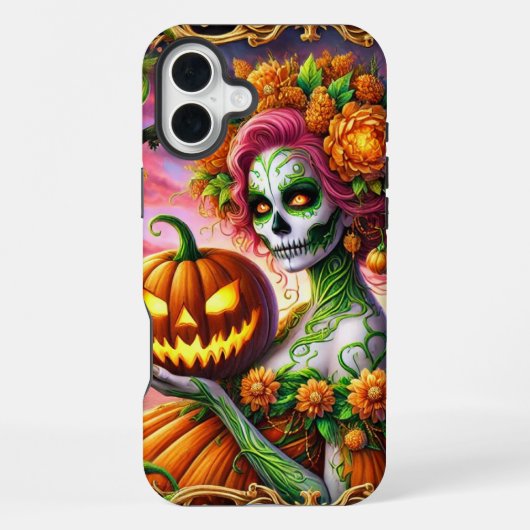 カボチャレディフォンケース iPhoneケース (裏面)