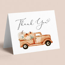 カボチャヴィンテージトラック水色ベビーシャワー