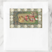 カボチャヴィンテージ付きヘッド 長方形シール (バッグ)