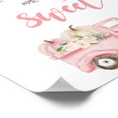 カボチャートラック赤ちゃんシャワーベビーは甘い ポスター (角)