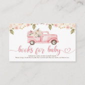 カボチャートラック赤ちゃんシャワーベビー エンクロージャーカード (正面)