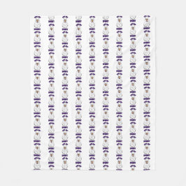 カボチャ不気味を抱える可愛いながらもハロウィン幽霊 フリースブランケット