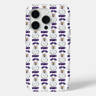 カボチャ不気味を抱える可愛いながらもハロウィン幽霊 iPhone 15 PROケース