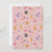 カボチャ不気味パーティー誕生日 招待状 (裏面)