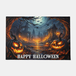 カボチャ不気味ン |ハッピーハローウィン ドアマット