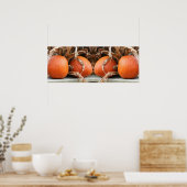 カボチャ乾燥トウモロコシの茎鏡抽象芸術 ポスター (キッチン)