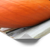 カボチャ乾燥トウモロコシの茎鏡抽象芸術 ポスター (角)