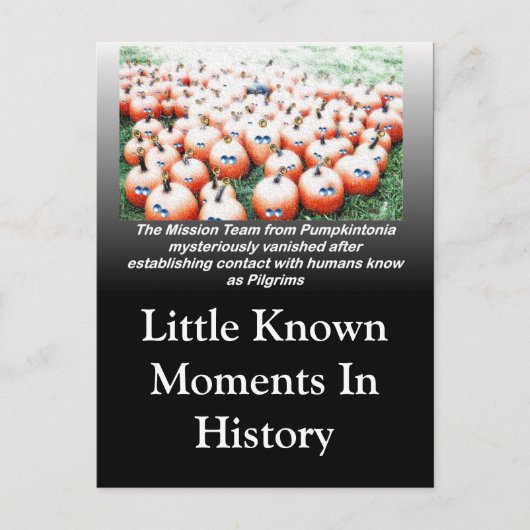 カボチャ人の失敗した使命 ポストカード (正面)
