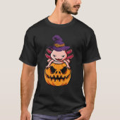 カボチャ付きアクソロトルハロウィーン衣装 Tシャツ (正面)