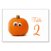 カボチャ付きテーブルおもしろい番号札 テーブルナンバー (裏面)
