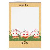 カボチャ付きハロウィンカード、自分の写真を追加 (正面)