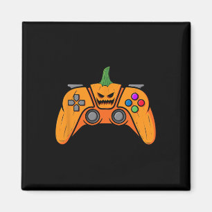 カボチャ付きハロウィンビデオゲーム制御顔 マグネット