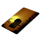 カボチャ付きハロウィーンサイン – フレキシブル磁石 マグネット (左側)