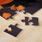 カボチャ付きハロウィーン魔女 ジグソーパズル (側面)