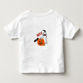 カボチャ付きハロウィーンTシャツ トドラーTシャツ (裏面)