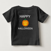 カボチャ付きハロウィーンTシャツ ベビーTシャツ (裏面)