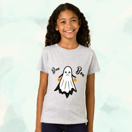 カボチャ付きホワイト幽霊 Tシャツ