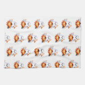 カボチャ付き可愛い幽霊デザインキッチンタオル キッチンタオル (横)