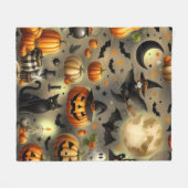 カボチャ付き毛布おもしろい フリースブランケット (正面(横))