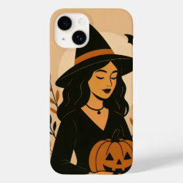 カボチャ付き秋の魔女 | ヴィンテージハロウィーン Case-Mate iPhone 14ケース
