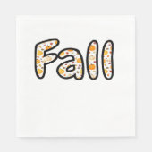 カボチャ付き秋背景秋の季節のprintab スタンダードランチョンナプキン (正面)