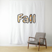 カボチャ付き秋背景秋の季節のprintab タペストリー (インサイチュ)