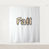 カボチャ付き秋背景秋の季節のprintab タペストリー (正面)