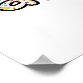 カボチャ付き秋背景秋の季節のprintab ポスター (角)