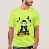 カボチャ付ドラキュラ Tシャツ (正面)