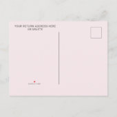 カボチャ仮想ベビーシャワー招待状はがき インビテーションポストカード (裏面)