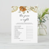 カボチャ価格は右ベビーシャワーゲームカード 招待状 (スタンド正面)