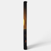 カボチャ入りの可愛い小さな黒いハロウィーン猫 SAMSUNG GALAXYケース (左側面)