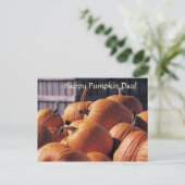 カボチャ入りビン – ハロウィーンポストカード ポストカード (スタンド正面)