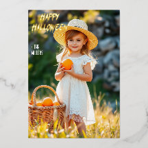 カボチャ入り女の子ハッピーハローウィン