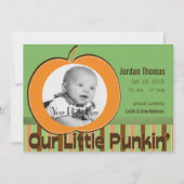 カボチャ写真のお知らせ 案内状 (正面)