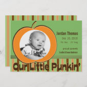 カボチャ写真のお知らせ 案内状 (正面/裏面)