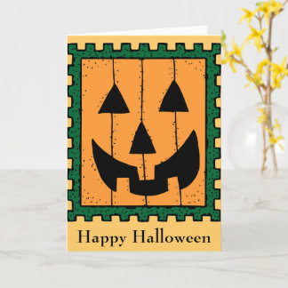 カボチャ切手グリーティングカード カード