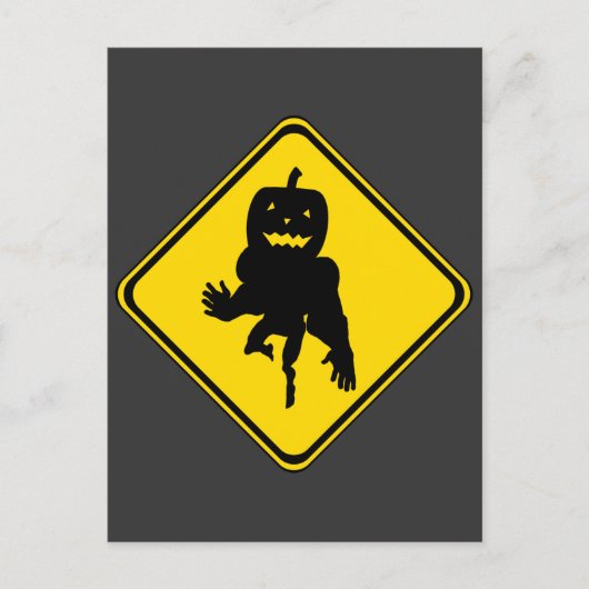 カボチャ前だ！ ポストカード (正面)