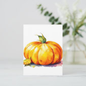 カボチャ勉強B in Water colors & Pen シーズンカード (スタンド正面)