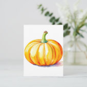 カボチャ勉強D in水彩画&ペン シーズンカード (スタンド正面)