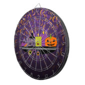 カボチャ及び紫色蝋燭のポプリの ダーツボード (正面右)